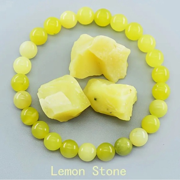 Lemon stone stretch bracelet - Picture 4 of 4